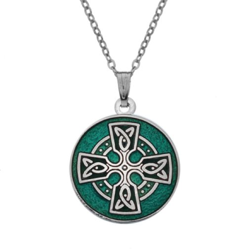 7516G - Celtic Cross (HEAD), green - Masterpieces.nl