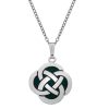 7772G - Celtic Knot S/Sided green - Masterpieces.nl
