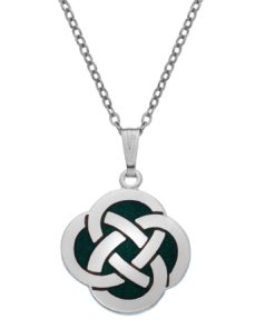 7772G - Celtic Knot S/Sided green - Masterpieces.nl