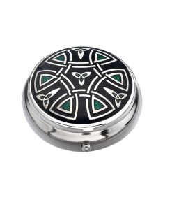 8872GB - Celtic Trinity and Coils Green/Black - Masterpieces.nl