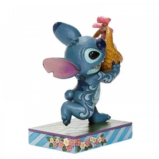 6008075 - Bizarre Bunny (Stitch Running off with Easter Basket Figurine) - Masterpieces.nl