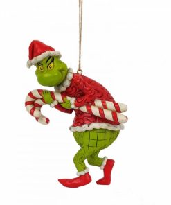 6009206 - Grinch Stealing Candy Canes Hanging Ornament - Masterpieces.nl