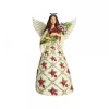 6007124 - Flourish like a Flower of the Field (Red Roses Angel Figurine) - Masterpieces.nl