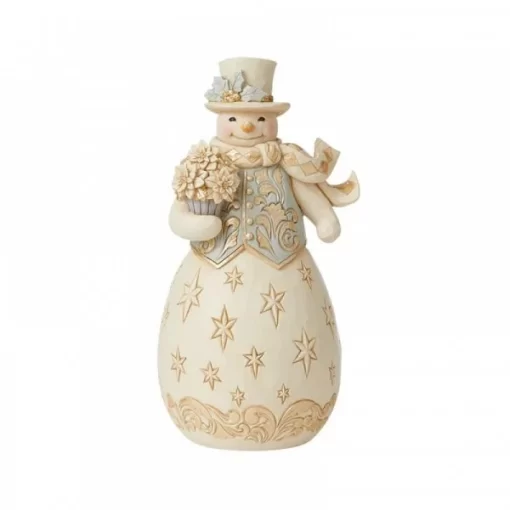 6009398 - Blessings Bloom This Season (Holiday Lusture Collection Snowman Figurine) - Masterpieces.nl