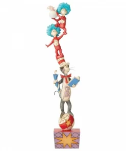 6002907 - The Cat in the Hat and Friends (Stacked Cat in the Hat Figurine) - Masterpieces.nl