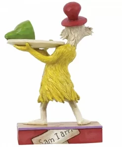 6006240 - Sam Holding a Plate of Green Eggs and Ham Figurine - Masterpieces.nl