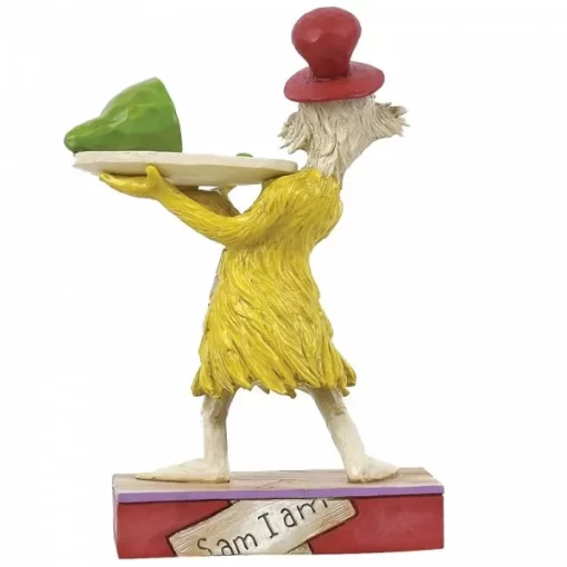 6006240 - Sam Holding a Plate of Green Eggs and Ham Figurine - Masterpieces.nl