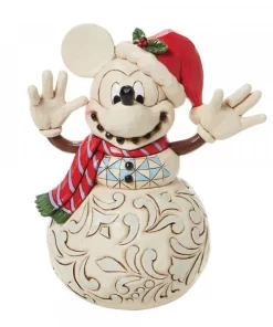 6008976 - Snowy Smiles (Mickey Mouse Snowman Figurine) - Masterpieces.nl