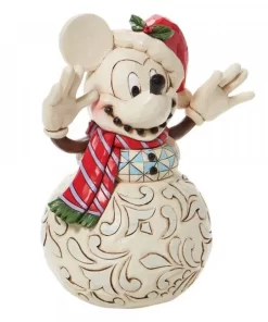 6008976 - Snowy Smiles (Mickey Mouse Snowman Figurine) - Masterpieces.nl