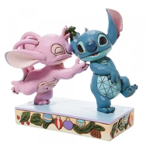 6008980 - Mistletoe Kiss (Stitch and Angel with Mistletoe Figurine) - Masterpieces.nl