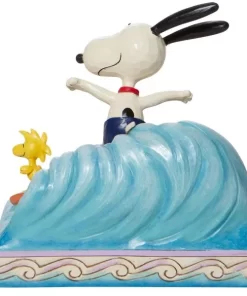 6010114 - Cowabunga (Snoopy and Woodstock Surfing Figurine) - Masterpieces.nl