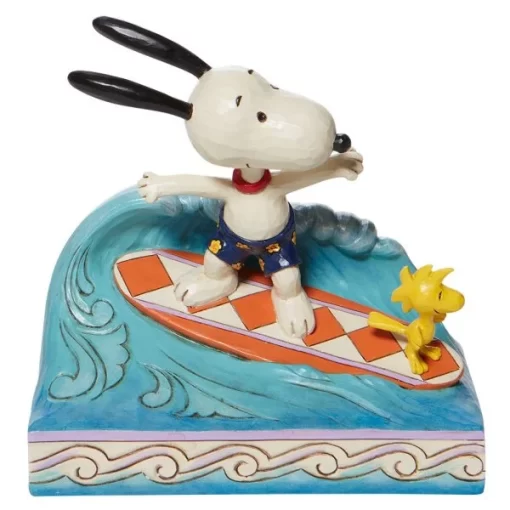 6010114 - Cowabunga (Snoopy and Woodstock Surfing Figurine) - Masterpieces.nl