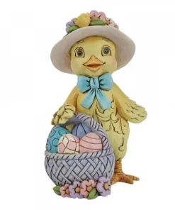 6010276 - Chick with Basket Mini Figurine - Masterpieces.nl