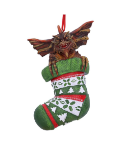 B5591T1 - Gremlins Mohawk in Stocking Hanging Ornament - Masterpieces.nl
