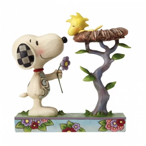 4054079 - Nest Warming Gift (Snoopy and Woodstock in Nest Figurine) - Masterpieces.nl