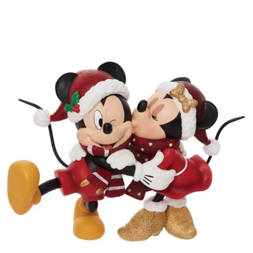 6010733 - Christmas Mickey and Minnie Mouse Figurine - Masterpieces.nl