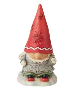6010844 - Gnome Skier with Braids Figurine - Masterpieces.nl
