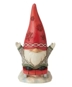 6010845 - Gnome with Sled Figurine - Masterpieces.nl