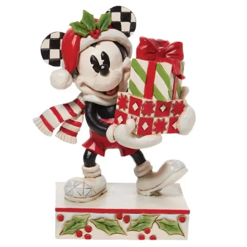 6010869 - Mickey with Stack of Presents Figurine - Masterpieces.nl