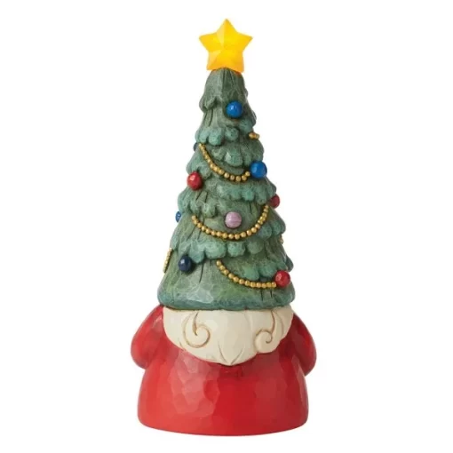 6011154 - Gnome with Illuminated Christmas Tree Figurine - Masterpieces.nl