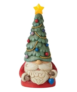 6011154 - Gnome with Illuminated Christmas Tree Figurine - Masterpieces.nl