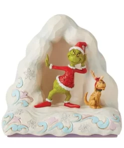6010780 - Grinch Standing by Mounds of Snow Illuminated Figurine - Masterpieces.nl