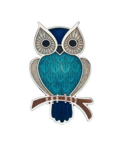 7530TQ - Owl Cut-Out Large Turquoise - Masterpieces.nl