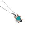 7457TQ - Owl on Branch Turquoise - Masterpieces.nl