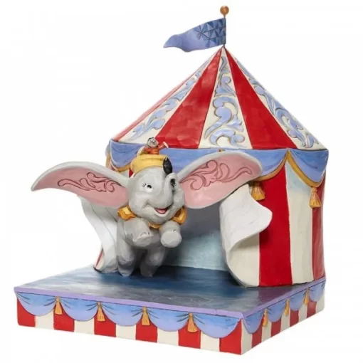 6008064 - Over the Big Top (Dumbo Circus Out of Tent Figurine) - Disney Jim Shore - Masterpieces.nl