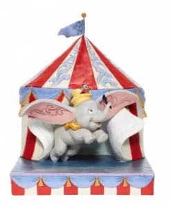 6008064 - Over the Big Top (Dumbo Circus Out of Tent Figurine) - Disney Jim Shore - Masterpieces.nl