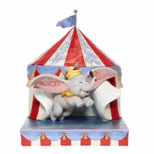 6008064 - Over the Big Top (Dumbo Circus Out of Tent Figurine) - Disney Jim Shore - Masterpieces.nl