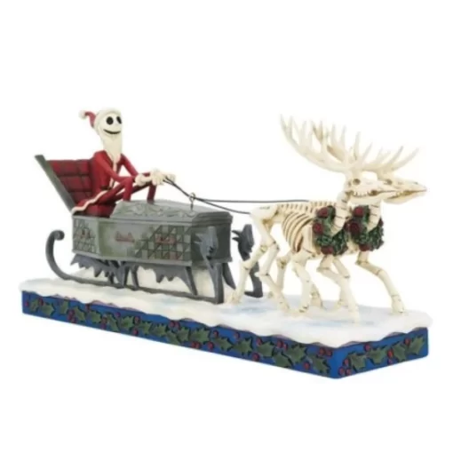 6014359 - Jack Skellington in Sleigh Figurine - Disney Jim Shore - Masterpieces.nl