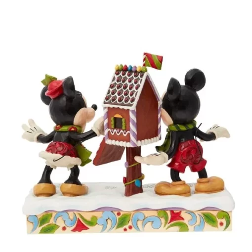 6015001 - Mickey & Minnie Mouse Posting a Christmas Letter - Disney Jim Shore - Masterpieces.nl