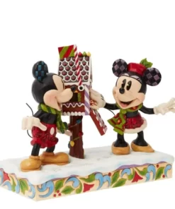 6015001 - Mickey & Minnie Mouse Posting a Christmas Letter - Disney Jim Shore - Masterpieces.nl