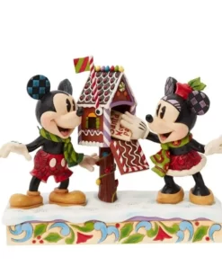 6015001 - Mickey & Minnie Mouse Posting a Christmas Letter - Disney Jim Shore - Masterpieces.nl