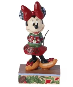 6015003 - Minnie Mouse Christmas Sweater Figurine - Disney Jim Shore - Masterpieces.nl