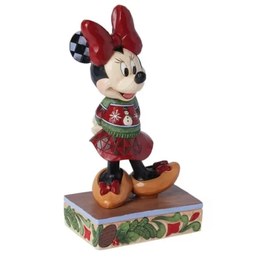 6015003 - Minnie Mouse Christmas Sweater Figurine - Disney Jim Shore - Masterpieces.nl