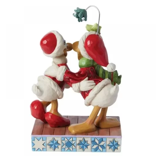 6015004 - Donald Duck and Daisy Duck Mistletoe Christmas Figurine - Disney Jim Shore - Masterpieces.nl