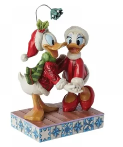 6015004 - Donald Duck and Daisy Duck Mistletoe Christmas Figurine - Disney Jim Shore - Masterpieces.nl