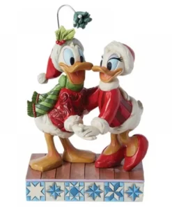 6015004 - Donald Duck and Daisy Duck Mistletoe Christmas Figurine - Disney Jim Shore - Masterpieces.nl