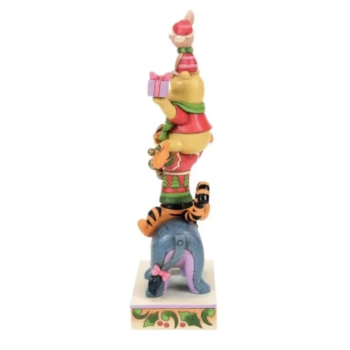 6015005 - Christmas Winnie the Pooh Stacked Figurine - Disney Jim Shore - Masterpieces.nl