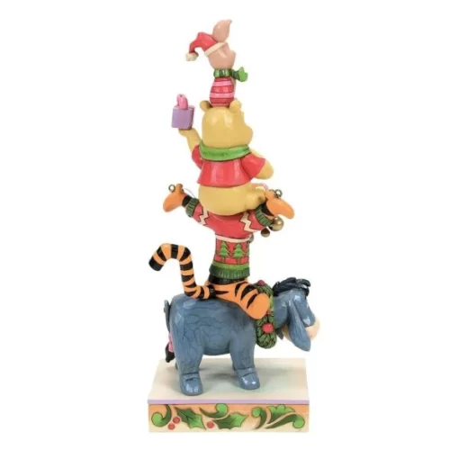 6015005 - Christmas Winnie the Pooh Stacked Figurine - Disney Jim Shore - Masterpieces.nl