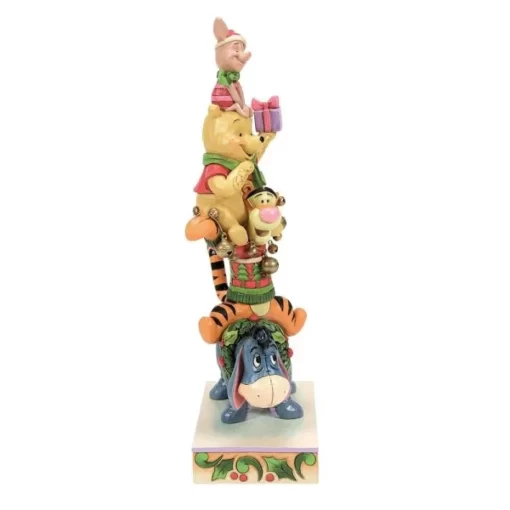 6015005 - Christmas Winnie the Pooh Stacked Figurine - Disney Jim Shore - Masterpieces.nl