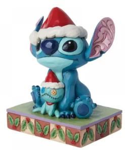 6015007 - Santa Stitch with Scrump Figurine - Disney Jim Shore - Masterpieces.nl