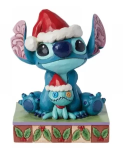 6015007 - Santa Stitch with Scrump Figurine - Disney Jim Shore - Masterpieces.nl