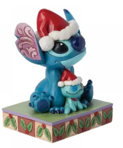 6015007 - Santa Stitch with Scrump Figurine - Disney Jim Shore - Masterpieces.nl