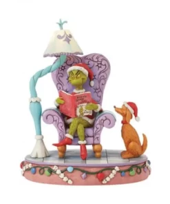 6015213 - Grinch in a Large Chair (Light-Up Figurine) - Masterpieces.nl