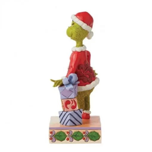 6015218 - Grinch Leaning on Stacked Gifts Figurine - Masterpieces.nl