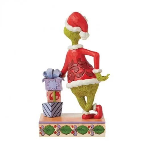 6015218 - Grinch Leaning on Stacked Gifts Figurine - Masterpieces.nl