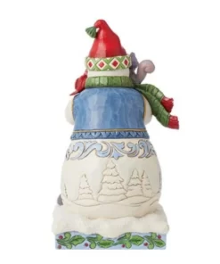 6015455 - Snowman with Carolling Animals Figurine - Heartwood Creek - Masterpieces.nl